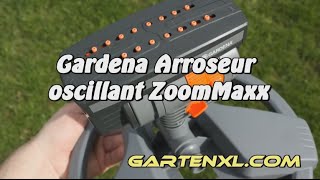 Gardena 812720 Arroseur oscillant ZoomMaxx  L arrosage de la pelouse [upl. by Nikaniki]