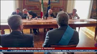 Sicurezza il ministro Piantedosi firma il protocollo  Trsp  news del 301024 [upl. by Pendergast]