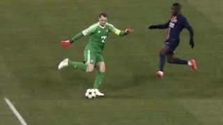 Manuel Neuer s Dribbling past Dembele ✨💯🙂🧱🤭 Bayern vs PSG ucl2024 [upl. by Celinka]