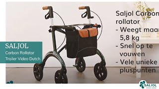 Lichtgewicht Carbon rollator van Saljol [upl. by Enaywd]