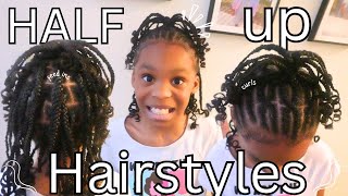 NEW HALF UP AND DOWN BRAIDED HAIRSTYLES  WASH DAY [upl. by Puritan]