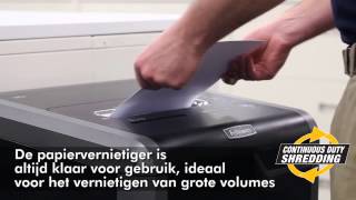 Fellowes® Powershred® 325Ci CrossCut Shredder Demo  Dutch [upl. by Barayon360]