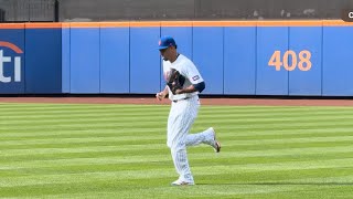 Edwin Diaz returns to Citi Field from injury [upl. by Rockwell]