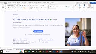 COMO SOLICITAR EN LINEA SU CONSTANCIA DE ANTECEDENTES PENALES Y POLICIALES 2024 [upl. by Gathers]