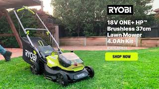 Tame Your Lawn With RYOBIs 18V ONE Lawn Mower Kit [upl. by Ahsiuqel]