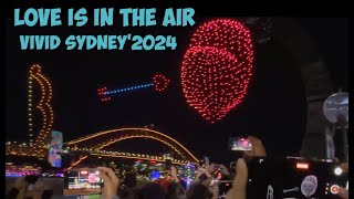 Vivid Sydney Drone Show 2024  Love is in the air [upl. by Anayit]