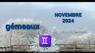 Gémeaux ♊ NOVEMBRE 2024 tarot horoscope gémeaux [upl. by Fidela]