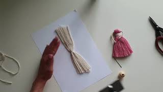 Macrame doll tutorial [upl. by Namsu621]