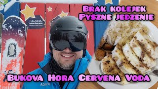 🇨🇿Brak kolejek i pyszne jedzenie w Ski Resort Bukova Hora part 2 Cervena Voda Luty 2023 [upl. by Airbmat]