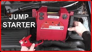 How to Start Your Car using a Portable Jump Starter Booster Pack [upl. by Adlar773]