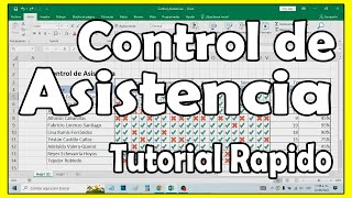 Como hacer un control de asistencia en Excel paso a paso Descargar Fácil  comoconfigurar [upl. by Aneel757]