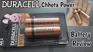 Duracell Chhota Power Alkaline AA Batteries 2 Pieces Rs 47   Duracell Battery Review in Hindi [upl. by Annayr]