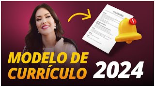 Modelo de CURRÍCULO Atualizado 2024 Novidades no Mercado de Trabalho [upl. by Namyh763]