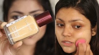 Lakme Perfecting Liquid Foundation Review amp Demo  Affordable Foundation [upl. by Airakaz]