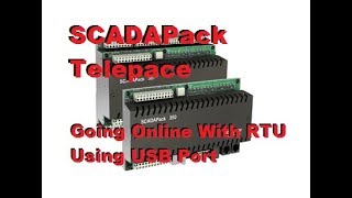 SCADAPack Telepace  Going Online With RTU Using USB Port [upl. by Euqinad]