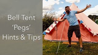 Peg Hints amp Tips for your 5m Bell Tent Setup  Camping  Baylily Bell Tents [upl. by Charyl]