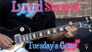 Lynyrd Skynyrd  quotTuesdays Gonequot  Rock Guitar Cover [upl. by Llewol]