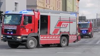 Löschzug Berufsfeuerwehr Regensburg neue HLF 1 und 2 [upl. by Zurheide]