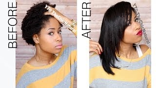 How To Straightening My Natural Hair [upl. by Elleuqram]