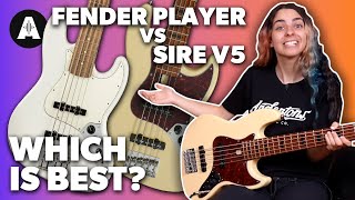 Fender Player Jazz Bass vs Sire V5 [upl. by Barcus291]