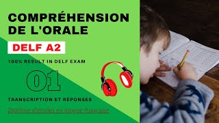 DELF A2  Compréhension de lorale No 01  DELF A2 Listening Practice Test Online [upl. by Barbra]