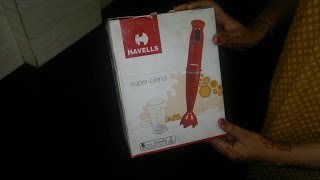 Havells Hand Blender Unboxing and Review [upl. by Neenaej]