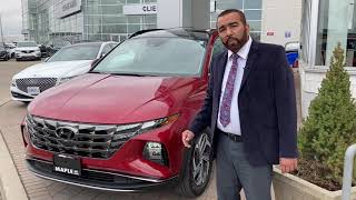 2022 Hyundai Tucson Ultimate Hybrid AWD in Crimson Red [upl. by Asil613]