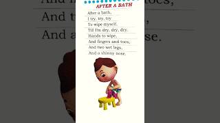 After a bath  English rhymes preschool poyam rhymes lkgrhymes rhymeswithlyrics nurseryrhymes [upl. by Alyose]