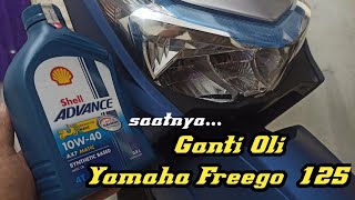 Ganti Oli New Yamaha Freego 125  Vampir Oli [upl. by Sahc]