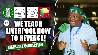 NIGERIA 30 BENIN REPUBLIC Godfrey  NIGERIAN FAN REACTION 2025 AFCON Qualifiers HIGHLIGHTS 2324 [upl. by Onfroi708]