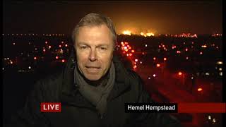 Buncefield Oil Depot Disaster  BBC One  6 O Clock News  11122005 [upl. by Nivrag948]