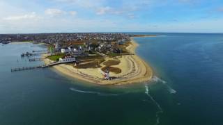 Nantucket Island  via drone 4K December 2016 [upl. by Judye]