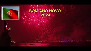 Fogo de Artificio em Lisboa na Passagem de Ano em 20232024 [upl. by Hnil]