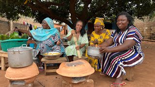 Cooking the Most Delicious BEANS PUDDING \ ALELE \ MOIMOI in Togo  West Africa [upl. by Ellac]