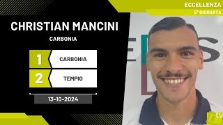 Christian Mancini centrocampista Carbonia 13102024  Diario Sportivo [upl. by Notsuoh]