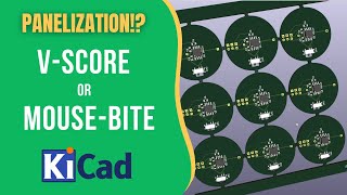 18 How to Panelize PCB in kicad 70  Vscore  MouseBite  pcbcupid [upl. by Tiphanie]