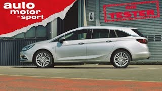 Opel Astra Sports Tourer Auf die sportliche Tour  Die Tester  auto motor und sport [upl. by Merfe]