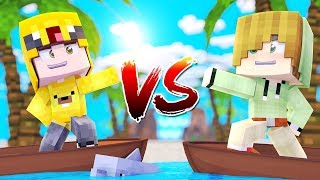 BARCO de ADRI VS BARCO de VITA ⛵ MINECRAFT MILO [upl. by Ynnek]