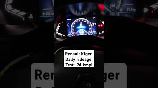 Renault Kiger daily mileage test 24kmpl renaultkiger kiger mileagetest [upl. by Grani638]