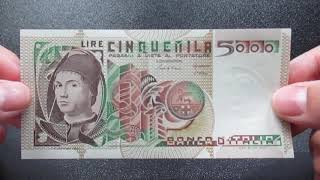 Banconota 5000 Lire della Repubblica Italiana  Antonello Da Messina [upl. by Aytak]