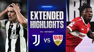 Juventus vs Stuttgart Extended Highlights  UCL League Phase MD 3  CBS Sports Golazo [upl. by Singhal423]