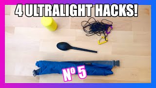 4 Ultralight Outdoor Hacks für Hiking Bikepacking Camping Backpacking amp BushcraftSurvival Nº 5 [upl. by Ariella980]