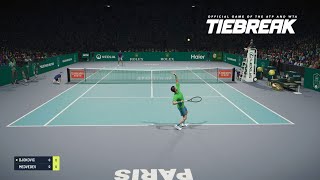 TIEBREAK  Novak Djokovic Vs Daniil Medvedev I Paris Masters PS5 [upl. by Etteraj678]