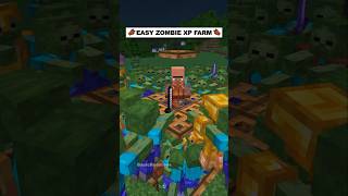 Minecraft Zombie XP Farm shorts [upl. by Zsamot520]