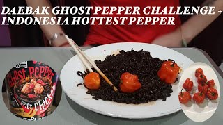 DAEBAK GHOST PEPPER CHALLENGEINDONESIA’S HOTTEST PEPPER [upl. by Anazraf133]