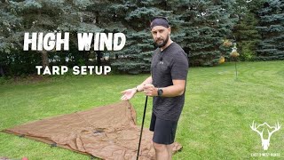 High Wind Tarp Setup [upl. by Marelda750]