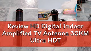 Review HD Digital Indoor Amplified TV Antenna 30KM Ultra HDTV With Amplifier VHFUHF Quick Response [upl. by Lettie155]