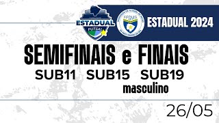 CAMPEONATO ESTADUAL SUB 11  SUB 15  SUB 19 MASCULINO  SEMI e FINAIS 2024  26052024 [upl. by Gawlas]