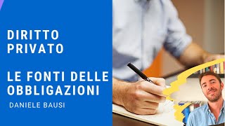 Diritto privato Le fonti delle obbligazioni [upl. by Mildred]