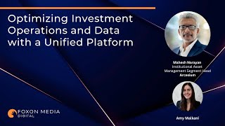 Optimizing Investment Operations and Data with a Unified Platform [upl. by Elbam]